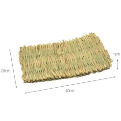 DOWNYPAWS - Tapis d'herbe - tissé à la main, 6 pièces pour petits animaux