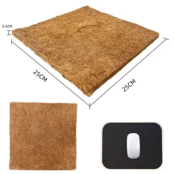 DOWNYPAWS - Tapis en fibre de noix de coco pour nid d'oiseau et animal de compagnie 25*25cm5 pièces