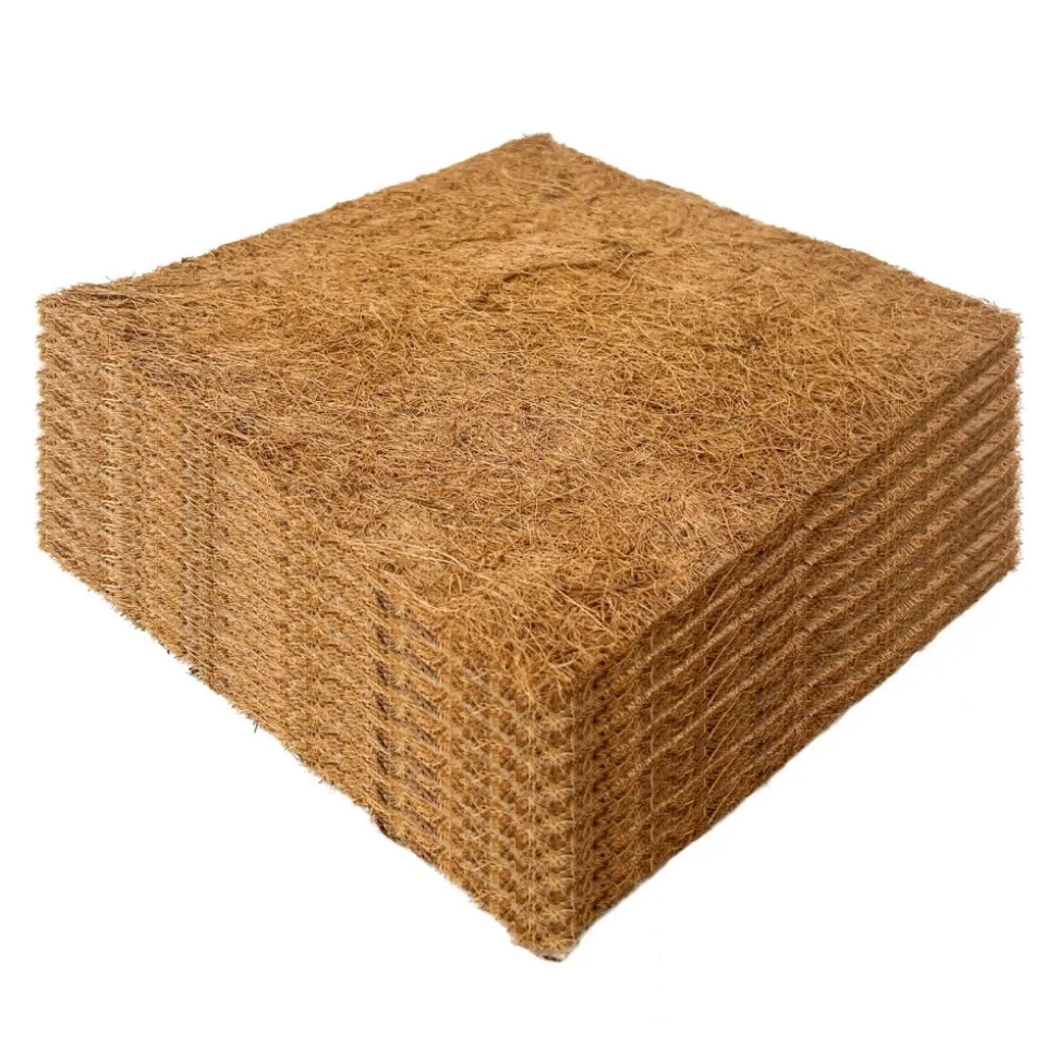 DOWNYPAWS - Tapis en fibre de noix de coco pour nid d'oiseau et animal de compagnie 50*50cm 5 pièces