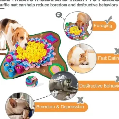 DOWNYPAWS - Tapis renifleur pour chien - développe l'instinct naturel