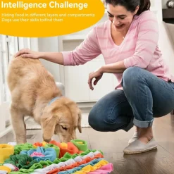 DOWNYPAWS - Tapis 39x39 cm - jeu interactif pour chien et chat