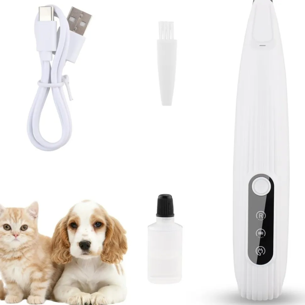 DOWNYPAWS - Tondeuse pattes chien chat avec affichage led