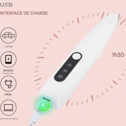 DOWNYPAWS - Tondeuse pattes chien chat avec affichage led