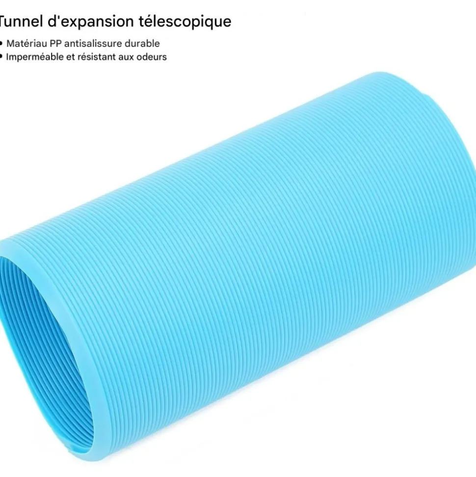 DOWNYPAWS - Tunnel de jouet pour hamster - extensible, en plastique