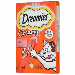 DREAMIES - Collation pour chat dreamies creamy 4 x 10 g poulet