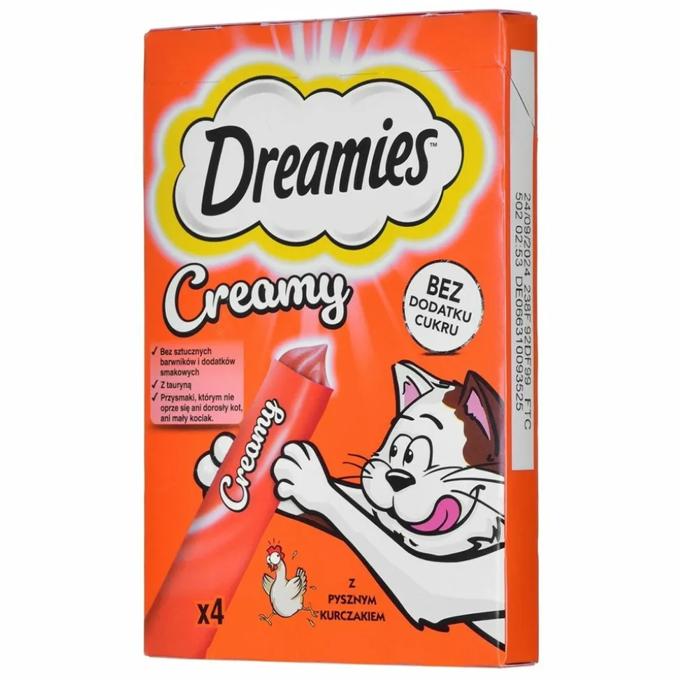 DREAMIES - Collation pour chat dreamies creamy 4 x 10 g poulet