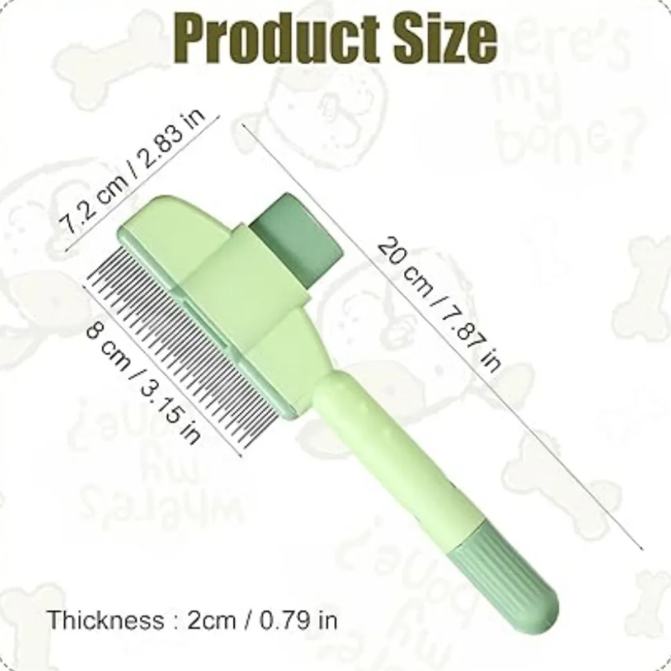 DTOPBUYAGE - Brosse autonettoyante magique pour chats et chiens élimine poils et puces