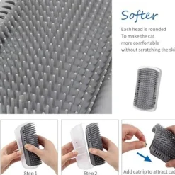 DTOPBUYAGE - 3 brosse chat pour auto-épilation