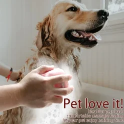 DTOPBUYAGE - Brosse de bain pour animaux de compagnie avec distributeur de shampooing dtopbuyage