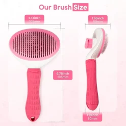DTOPBUYAGE - Brosse pour chat et chien rose
