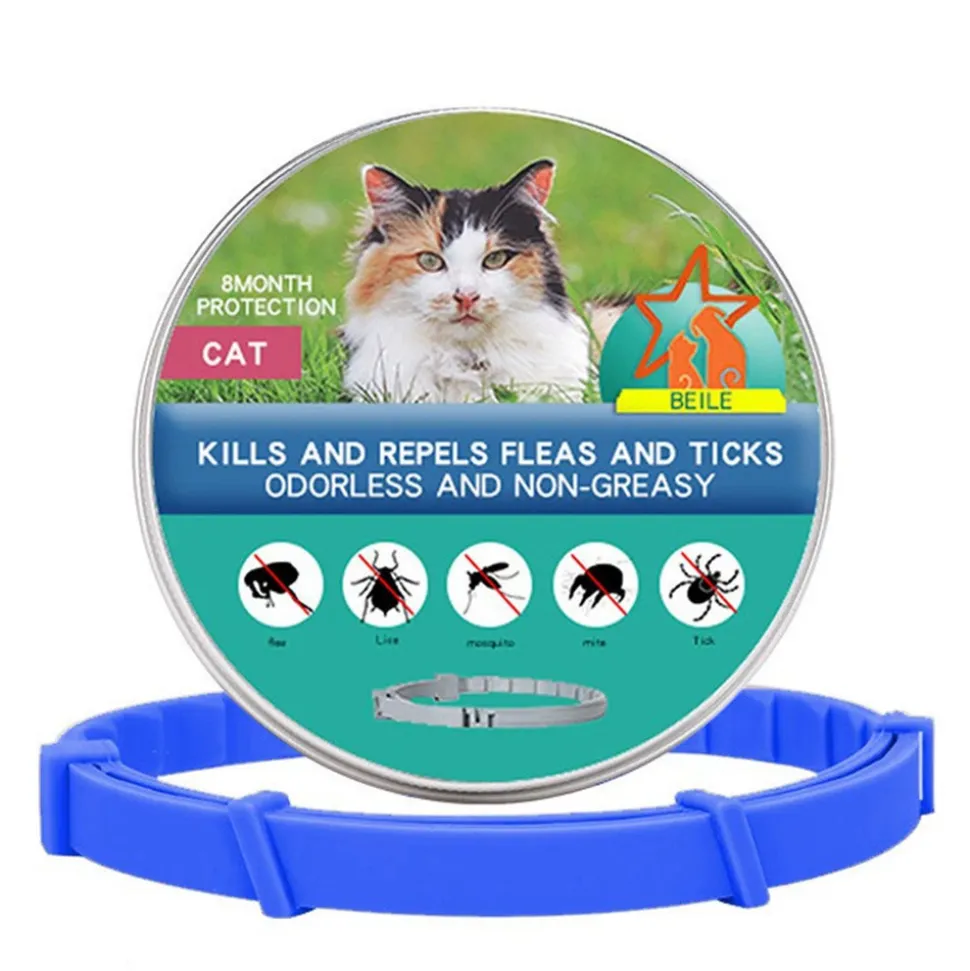 DTOPBUYAGE - Collier anti-puces et anti-tiques dtopbuyage pour chats et chiens