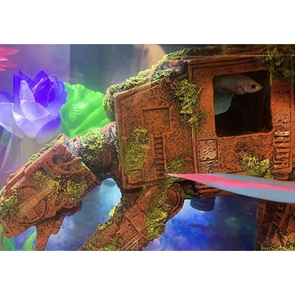 DTOPBUYAGE - Décoration aquarium robot imperial walker