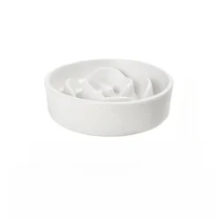 DTOPBUYAGE - Dtopbuyage ecuelle anti glouton plastique blanc 15.5*15.5*4cm