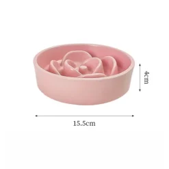 DTOPBUYAGE - Dtopbuyage ecuelle anti glouton plastique rose 15.5*15.5*4cm