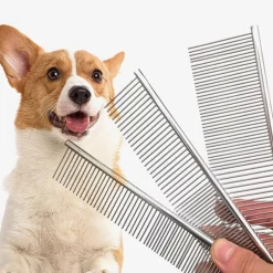 DTOPBUYAGE - Dtopbuyage peigne démêlant en acier inoxydable pour chat et chien
