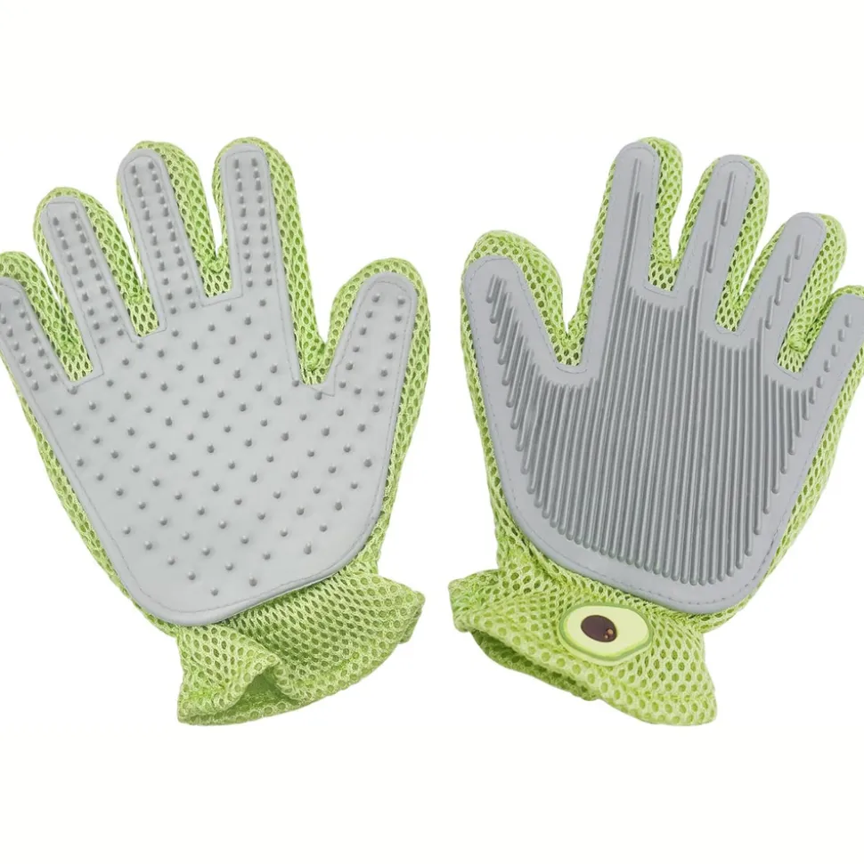 DTOPBUYAGE - Gant de toilettage 2 en 1 pour chiens et chats