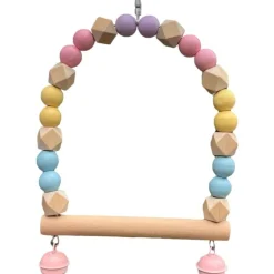 DTOPBUYAGE - Jouet balançoire perroquet clochette exercice durabl