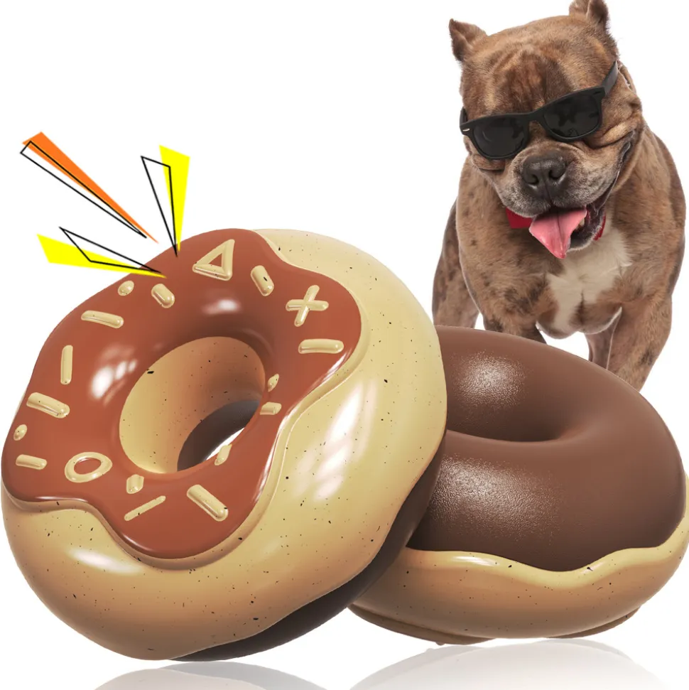 DTOPBUYAGE - Jouets pour chien - indestructibles, résistants et interactifs