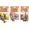 DTOPBUYAGE - Jouet teaser pour chats peluche 3 pièces pour exercice dentition