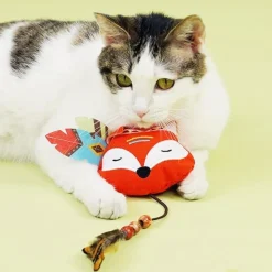 DTOPBUYAGE - Jouet teaser pour chats peluche 3 pièces pour exercice dentition