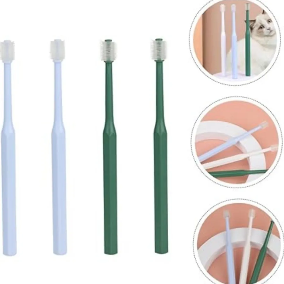 DTOPBUYAGE - 4 pièces pour nettoyer dents de chat dtopbuyage