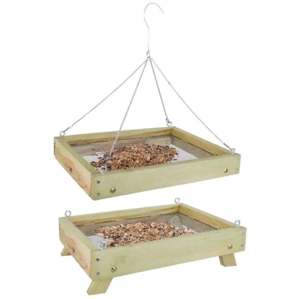 ESSCHERT DESIGN - Mangeoire au sol pour oiseaux sauvages