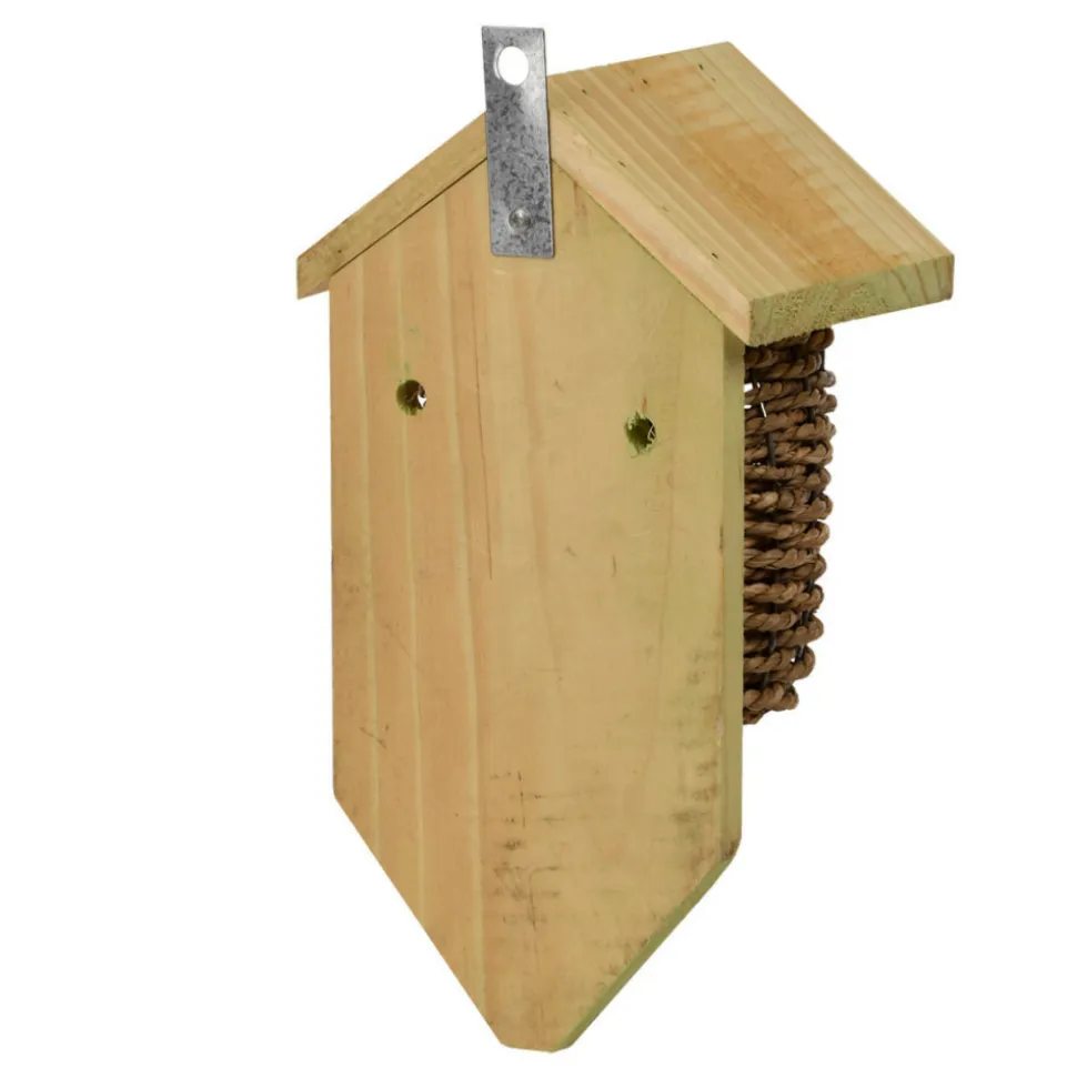 ESSCHERT DESIGN - Nichoir en jonc de mer, ø du trou 35mm. Pour oiseaux troglodyte.
