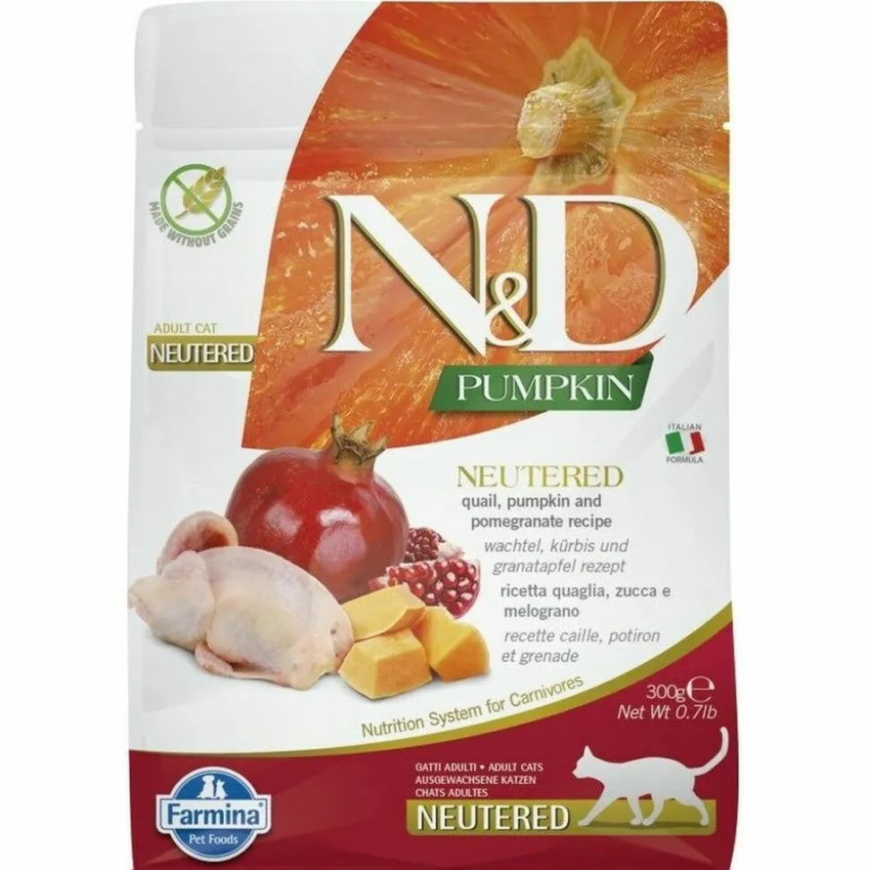 FARMINA - Aliments pour chat farmina n&d adulte grenade citrouille 300 g