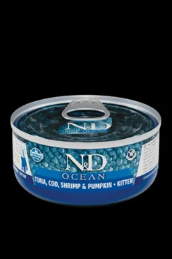 FARMINA - Humides n&d ocean thon & morue & crev & potiron chaton 24x70 gr