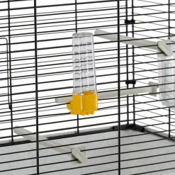Ferplast cage oiseau piano 4, cage canari oiseaux, avec mangeoires, abreuvoir pour oiseaux, 59 x 33 x h 55 cm, avec accessoires,