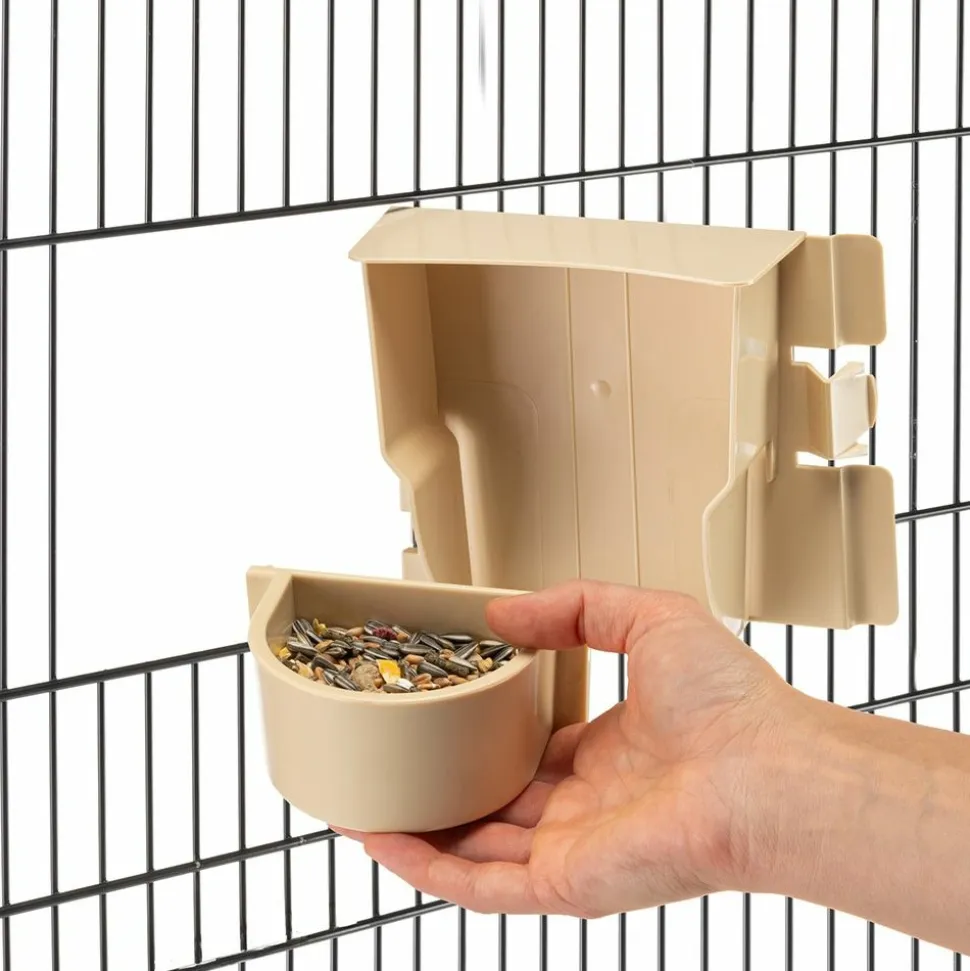Ferplast cage à oiseaux gala grande cage pour oiseaux, perruches, perroquets, toui, calopsittes, en métal, accessoires inclus