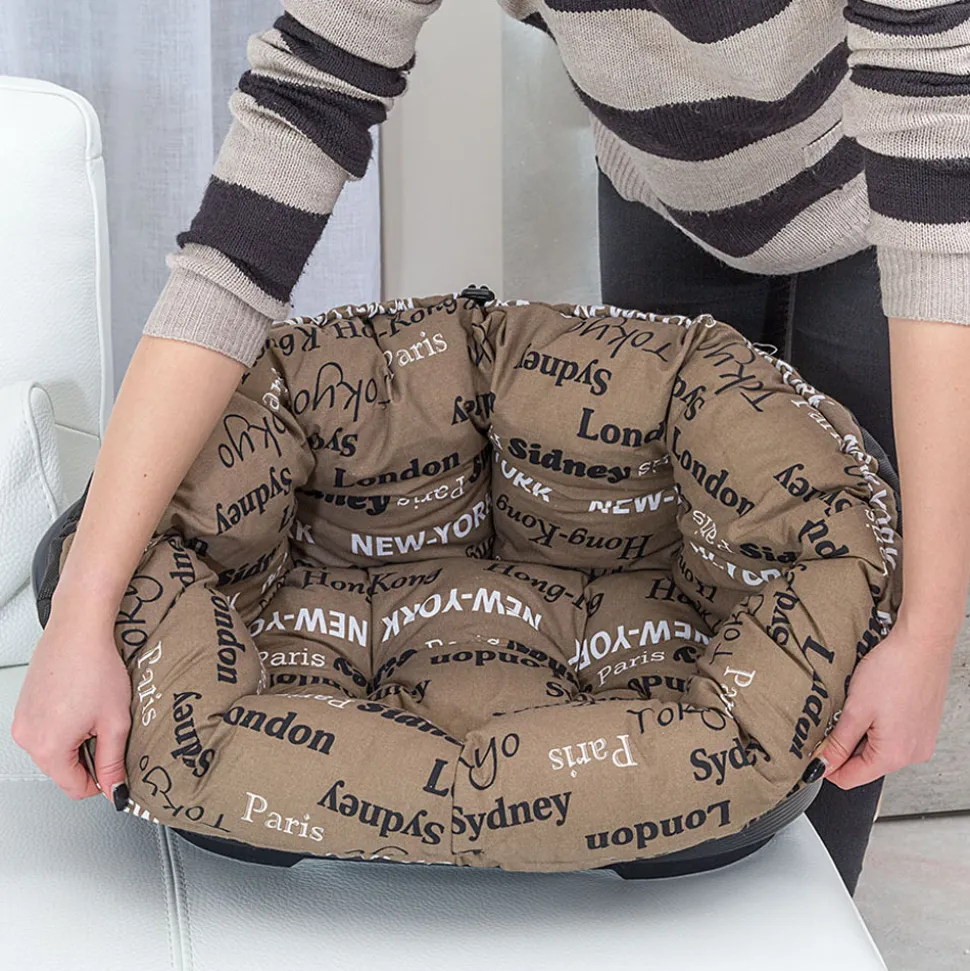 Ferplast coussin pour panier chien et chat sofa' 4, en coton, matelas coussin rembourré pour lit pour chien et chat d'intérieur,
