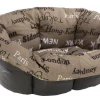FERPLAST - Coussin Siesta 10 pour corbeille deluxe 10 : Tissu city marron L78 cm