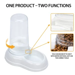Ferplast distributeur de nourriture ou d'eau pour chiens et chats azimut 600, distributeur de nourriture sèche ou eau 0,6 litre,
