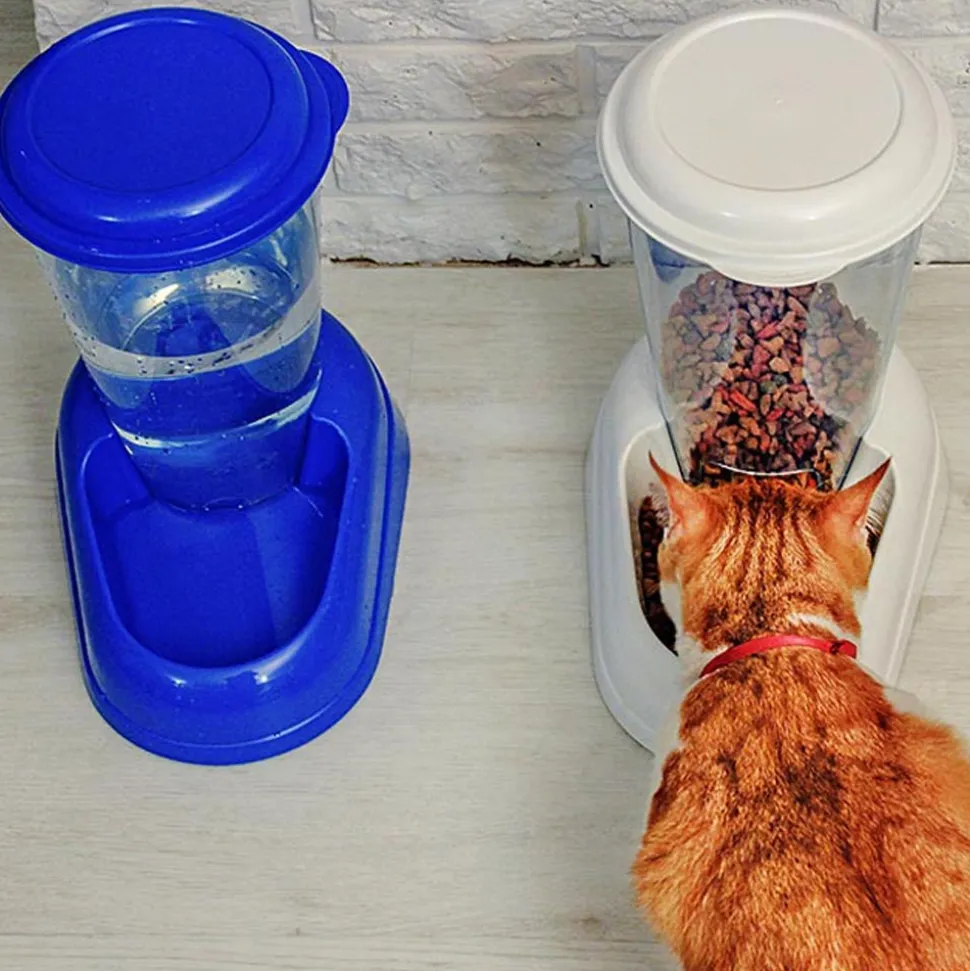 FERPLAST - Ferplast distributeur d'eau pour chat et chien nadir, abreuvoir 3 litres pour petits et moyens chiens, fond antidérapant, 29,2 x