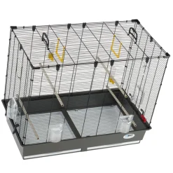 Ferplast grande cage pour canaris, perruches et oiseaux exotiques piano 6, avec mangeoires pivotantes et accessoires