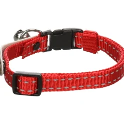 FLAMINGO - Collier jaggo rouge avec bande