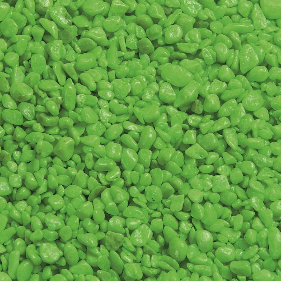 FLAMINGO - Gravier néon vert 1 kg pour aquarium
