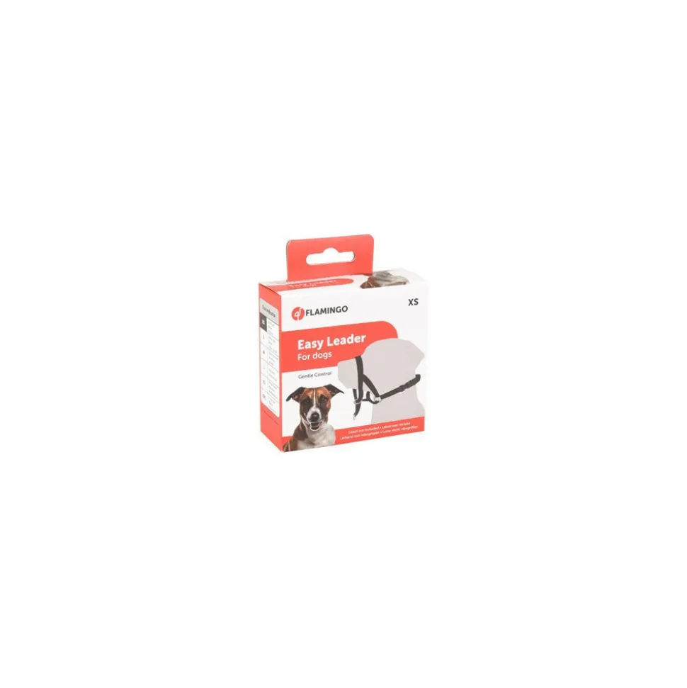 FLAMINGO - Harnais de dressage de tête museliere- noir xs - pour chien