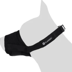 FLAMINGO - Muselière noir en nylon doux taille xxs pour chien