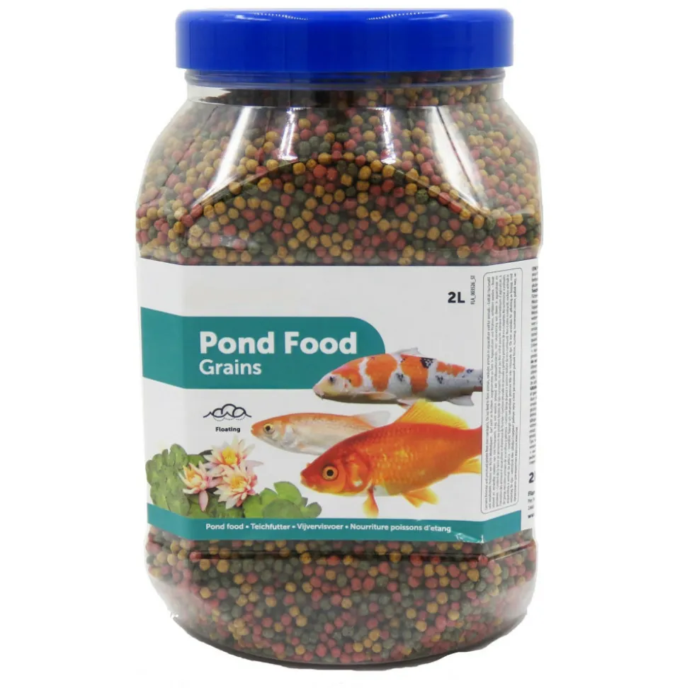 FLAMINGO - Nourriture poisson d'étang, en granulat 2 litres,