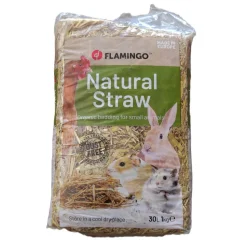 FLAMINGO - Paille 1 kg 30 litres pour rongeurs