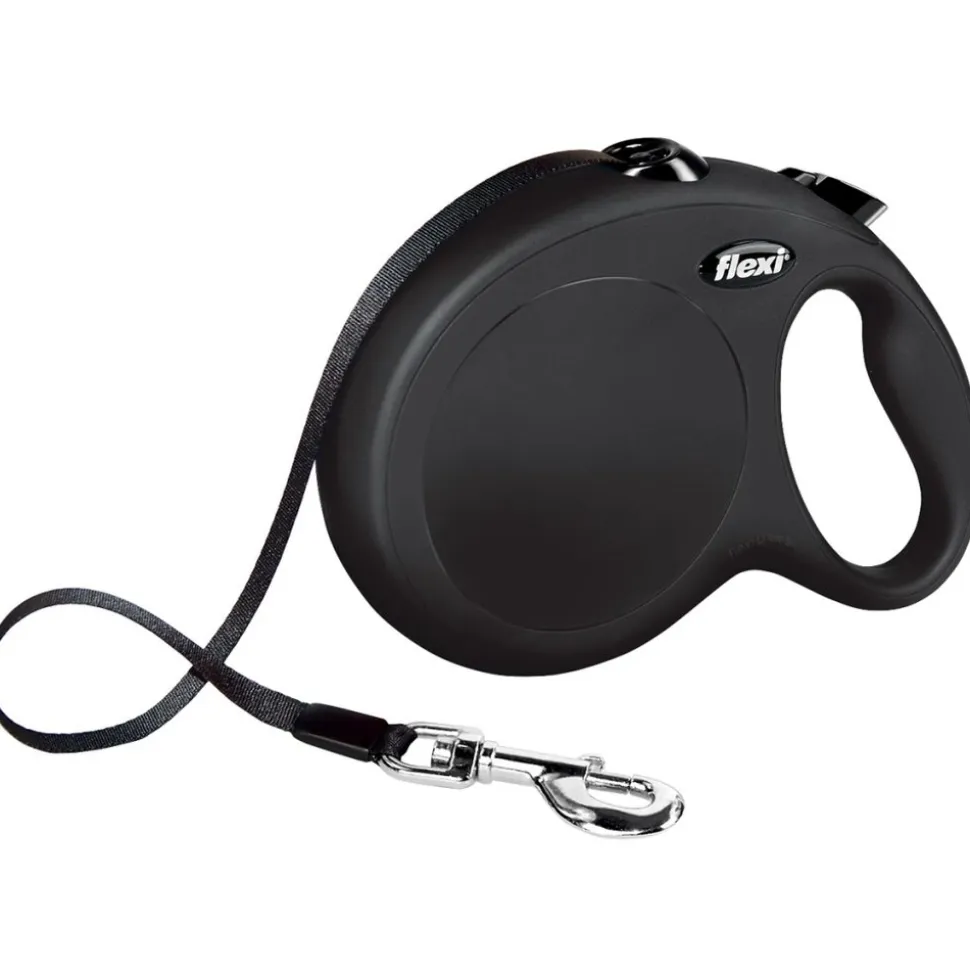 FLEXI - Flexi classic sangle 8m noir pour chien L