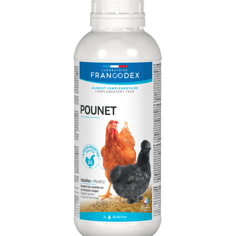 FRANCODEX - Aliment complémentaire liquide Pou Net volaille,poule pondeuse : 1L