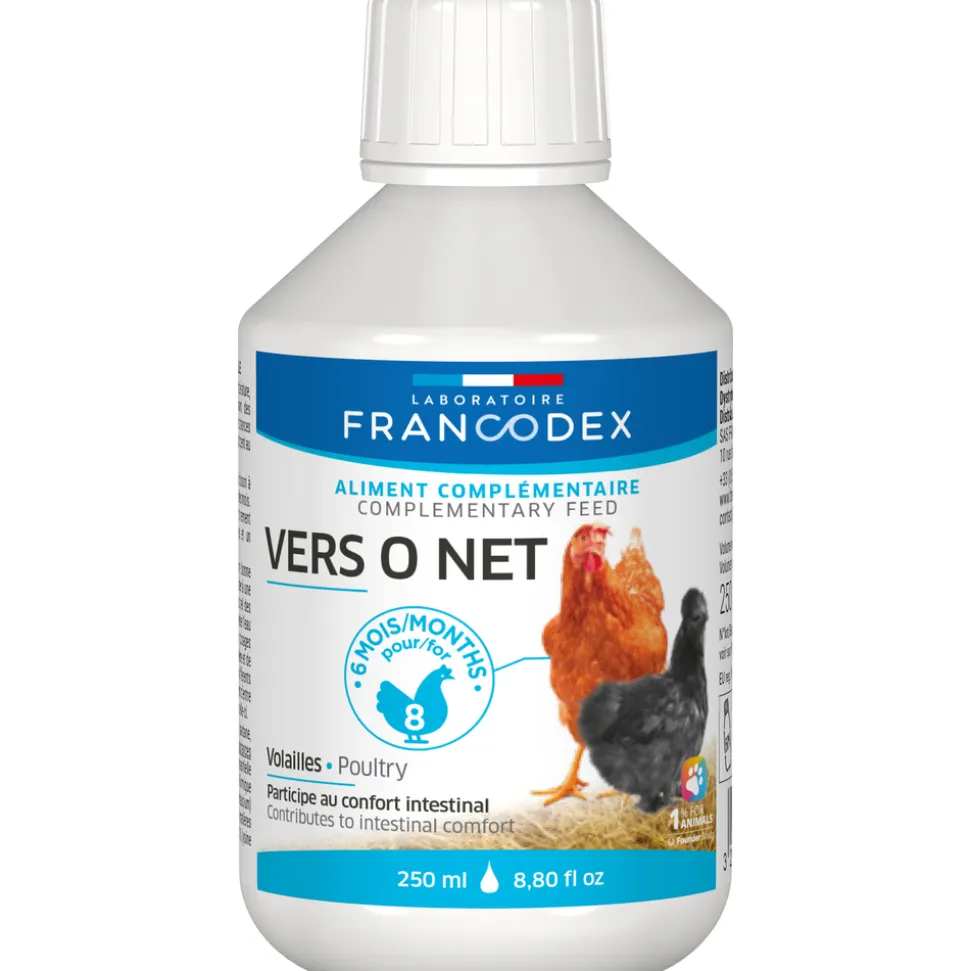 FRANCODEX - Aliment complémentaire liquide Vers O Net pour volaille : 250 ml