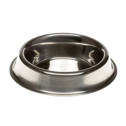 Gamelle en acier inoxydable relevé antidérapant chiens chats ferplast supernova