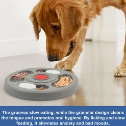 Gamelle slow food bleue pour chien - mcboson - gamelles compatibles avec les cages pour chiens