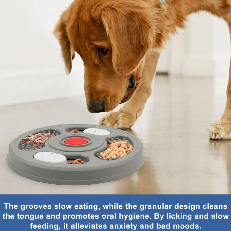 Gamelle slow food bleue pour chien - mcboson - gamelles compatibles avec les cages pour chiens