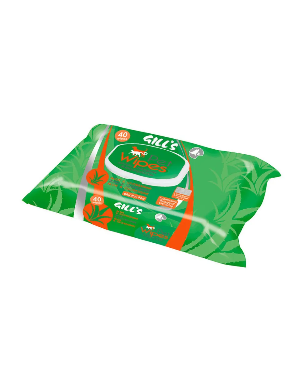 GILL´S - Xl lingettes hygiénifiantes à l'aloe et chlorhexidine 40 unités (30x20cm) gill's