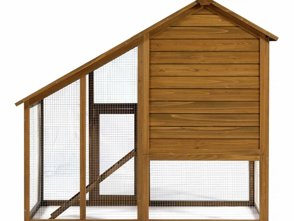 HABITAT ET JARDIN - Poulailler "lily" avec pondoir en bois - marron